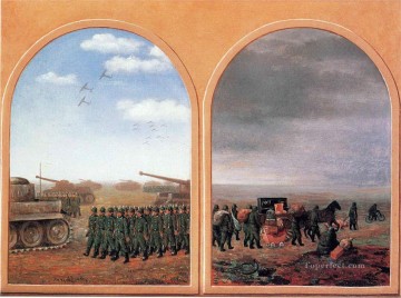 dialéctica aplicada 1945 surrealista Pinturas al óleo
